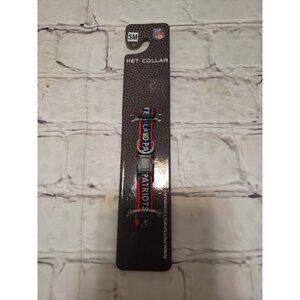 NEW NFL New England Patriots Adjustable Dog Collar Size Small 3/8" W by 8-12" L